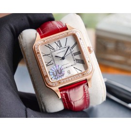 Cartier Uu Factory Santos-Dumont Watch For Men And Women Red