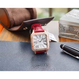 Cartier Uu Factory Santos-Dumont Watch For Men And Women Red