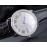 Cartier Diamond Dial Leather Strap Watch For Men Black