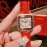 PanthèRe De Cartier Diamond Square Dial Watch For Women Red