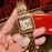 PanthèRe De Cartier Diamond Square Dial Watch For Women Gold