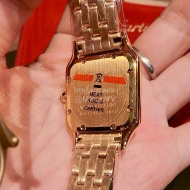 PanthèRe De Cartier Diamond Square Dial Watch For Women Gold