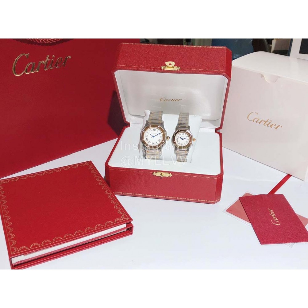 Cartier Steel Strap Sapphire Glass Watch