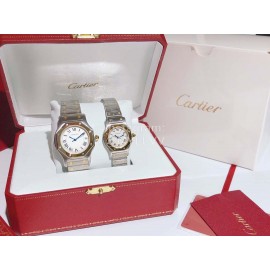 Cartier Steel Strap Sapphire Glass Watch