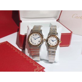 Cartier Steel Strap Sapphire Glass Watch