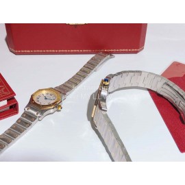 Cartier Steel Strap Sapphire Glass Watch