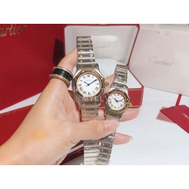 Cartier Steel Strap Sapphire Glass Watch