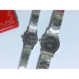 Cartier Steel Strap Sapphire Glass Watch Blue