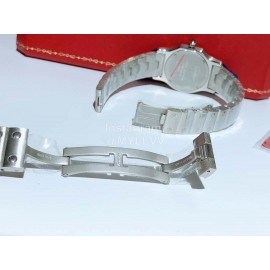 Cartier Steel Strap Sapphire Glass Watch Blue