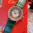 Ronde De Cartier Diamond Dial Cowhide Strap Watch