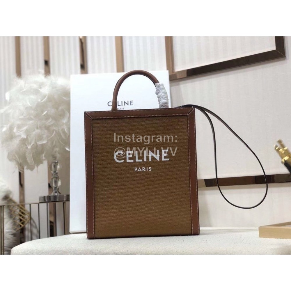 Celine Brown Simple Commuter Bag Handbag 192082