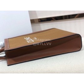 Celine Brown Simple Commuter Bag Handbag 192082