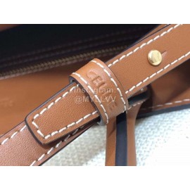 Celine Brown Simple Commuter Bag Handbag 192082