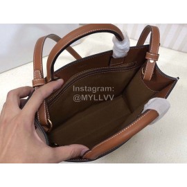 Celine Brown Simple Commuter Bag Handbag 192082