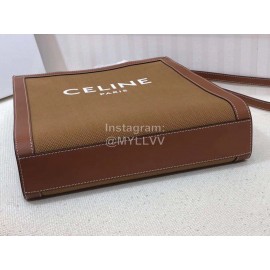 Celine Brown Simple Commuter Bag Handbag 192082