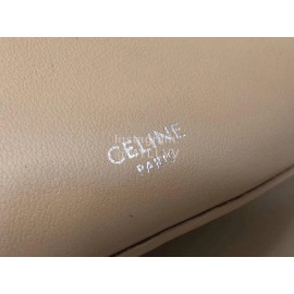 Celine Calfskin Vintage Bucket Bag Beige 189343
