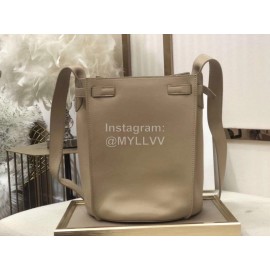 Celine Calfskin Vintage Bucket Bag Beige 189343