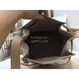 Celine Calfskin Vintage Bucket Bag Beige 189343