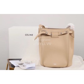 Celine Calfskin Vintage Bucket Bag Pink 189343