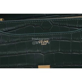 Celine Crocodile Leather Handbag Commuter Bag 187374