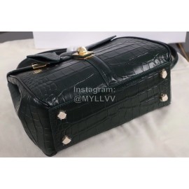 Celine Crocodile Leather Handbag Commuter Bag 187374