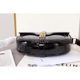 Celine Black Patent Leather Messenger Bag 188013