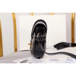 Celine Black Patent Leather Messenger Bag 188013