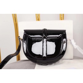 Celine Black Patent Leather Messenger Bag 188013