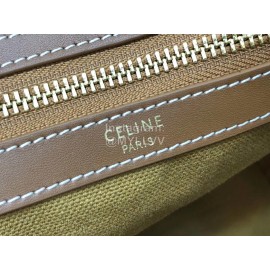 Celine Horizontal Printed Canvas Vintage Handbag Brown 192162