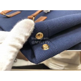 Celine Horizontal Printed Canvas Vintage Handbag Blue 192162