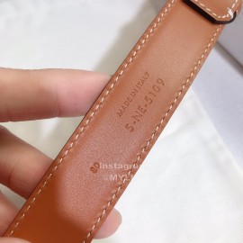 Celine Brown Leather Buckle 25mm Belts For Men And Women