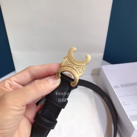 Celine New Leather Gold Buckle 25mm Belts For Men And Women