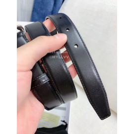 Celine Black Calf Silver Buckle 25mm Belts For Men And Women