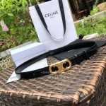 Celine Soft Calf Gold Buckle 25mm Belts For Women