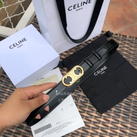 Celine Soft Calf Gold Buckle 25mm Belts For Women