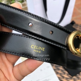 Celine Soft Calf Gold Buckle 25mm Belts For Women