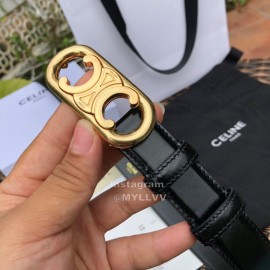 Celine Soft Calf Gold Buckle 25mm Belts For Women