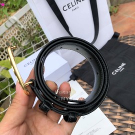 Celine Soft Calf Gold Buckle 25mm Belts For Women