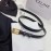 Celine Black Leather Gold Pin Buckle 18mm Belts 
