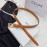 Celine Brown Leather Gold Pin Buckle 18mm Belts 