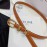 Celine Brown Calf Gold Pin Buckle 18mm Belts 