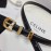 Celine Black Calf Gold Pin Buckle 18mm Belts