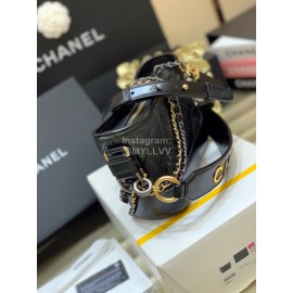 Chanel 2020 Gabrielle Letter Wide Shoulder Strap Hobo Bag Small