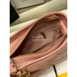 Chanel Classic Aitiba Leather Gabrielle Hobo Bag Pink 91810