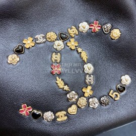 Chanel 2020 Camellia Rivet Logo Bucket Bag