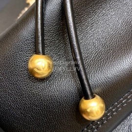 Chanel 2020 Camellia Rivet Logo Bucket Bag
