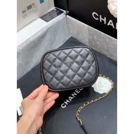 Chanel 2020 Camellia Rivet Logo Bucket Bag