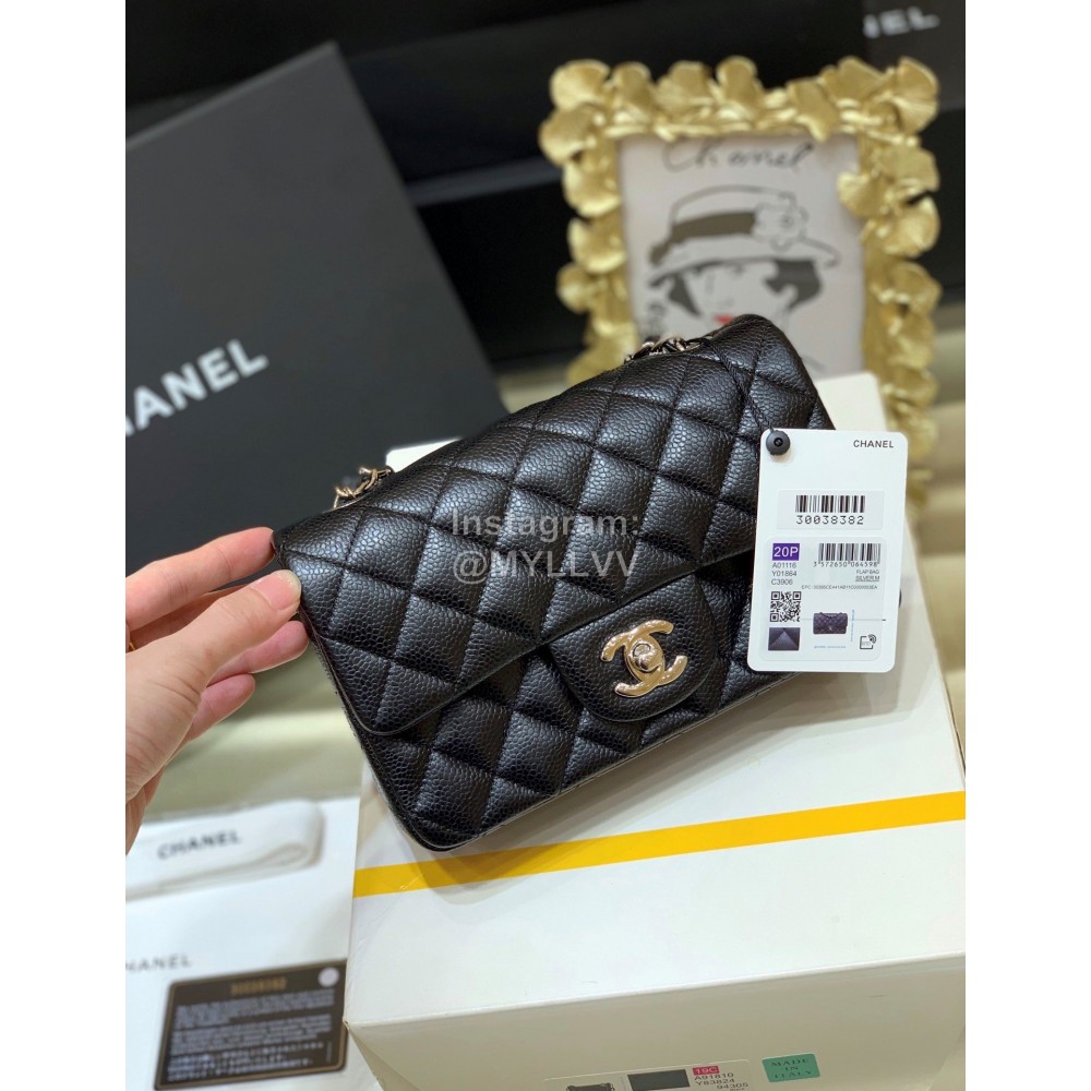 Chanel Classic CF Large Mini Flip Bag Black