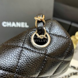 Chanel Classic CF Large Mini Flip Bag Black