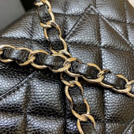 Chanel Classic CF Large Mini Flip Bag Black